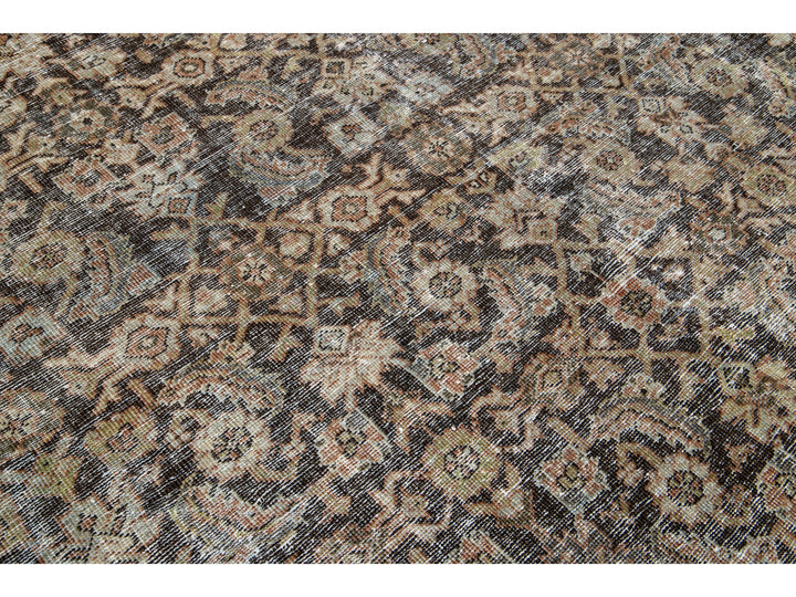 Antique Sultanabad Wool Rug 10 X 14