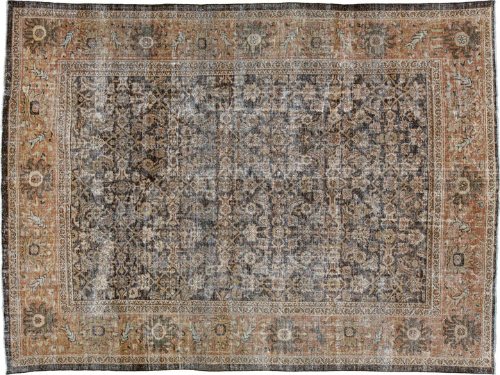 Antique Sultanabad Wool Rug 10 X 14