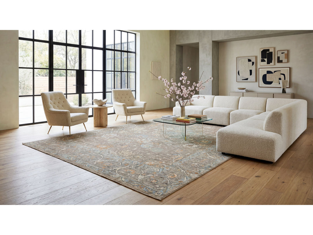 Modern Oushak Wool Rug 9 X 13