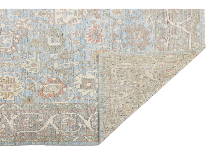 Modern Oushak Wool Rug 9 X 12