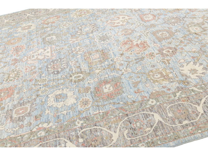 Modern Oushak Wool Rug 9 X 12