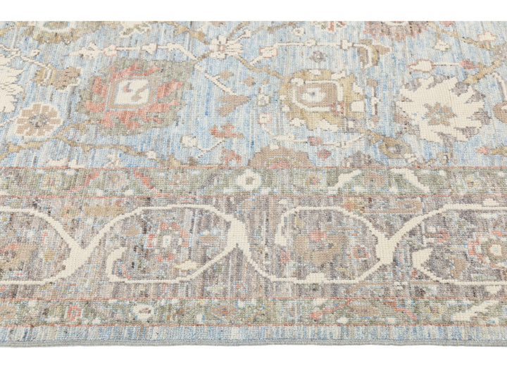 Modern Oushak Wool Rug 9 X 12