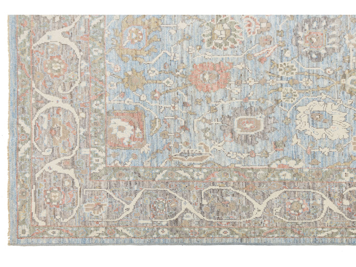 Modern Oushak Wool Rug 9 X 12
