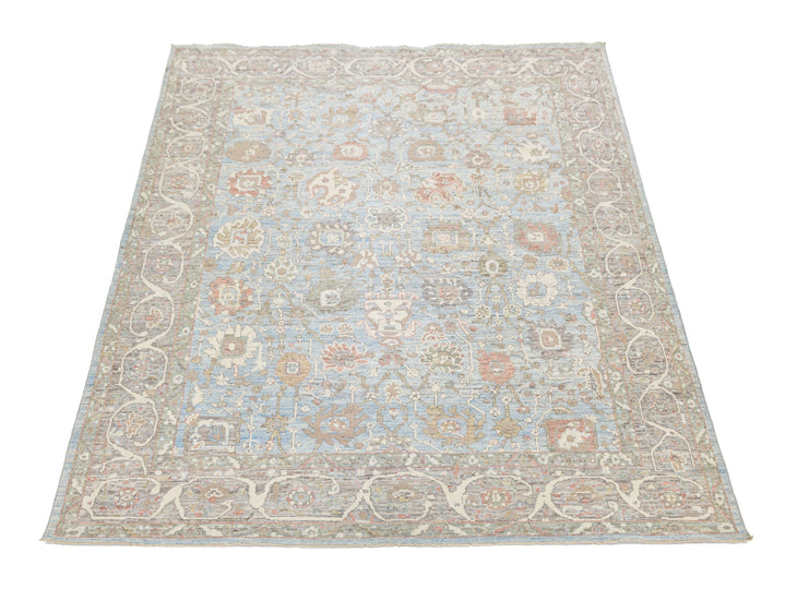 Modern Oushak Wool Rug 9 X 12