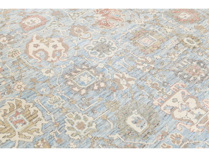 Modern Oushak Wool Rug 9 X 12