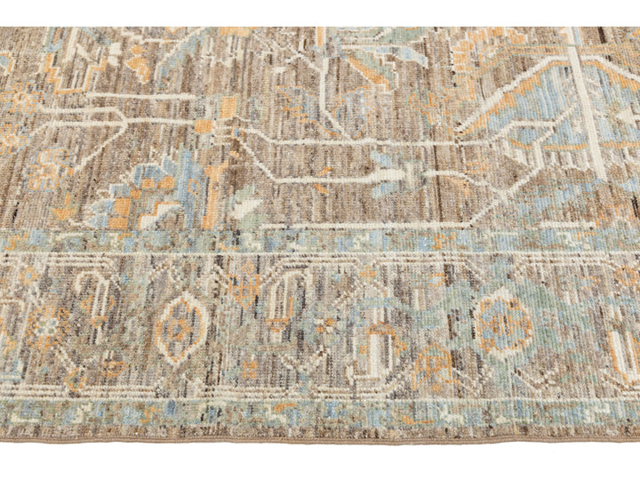 Modern Oushak Wool Rug 9 X 12