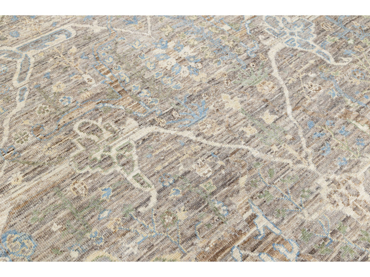Modern Oushak Wool Rug 9 X 12