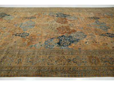 Antique Persian Tabriz Wool Rug 11 X 20