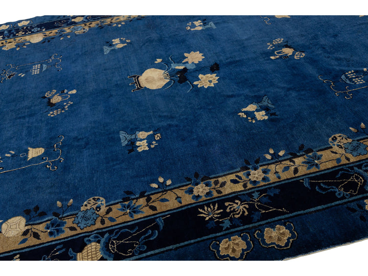 Antique Art Deco Chinese Rug 9 X 12