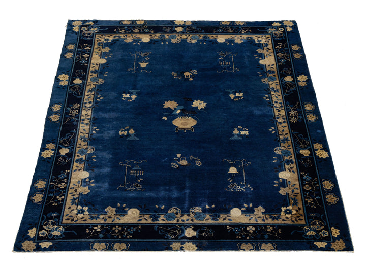 Antique Art Deco Chinese Rug 9 X 12