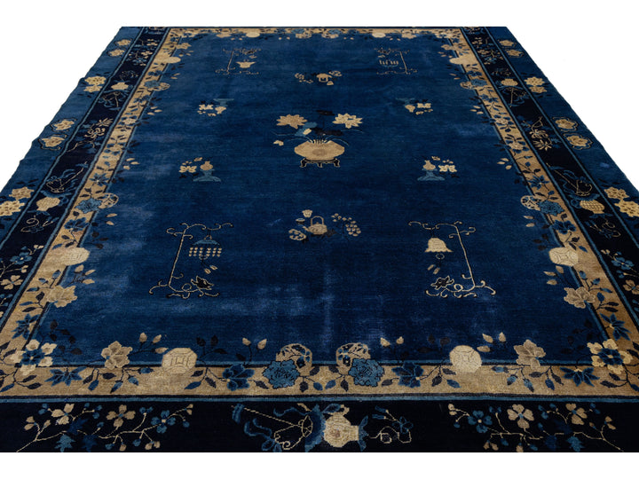 Antique Art Deco Chinese Rug 9 X 12