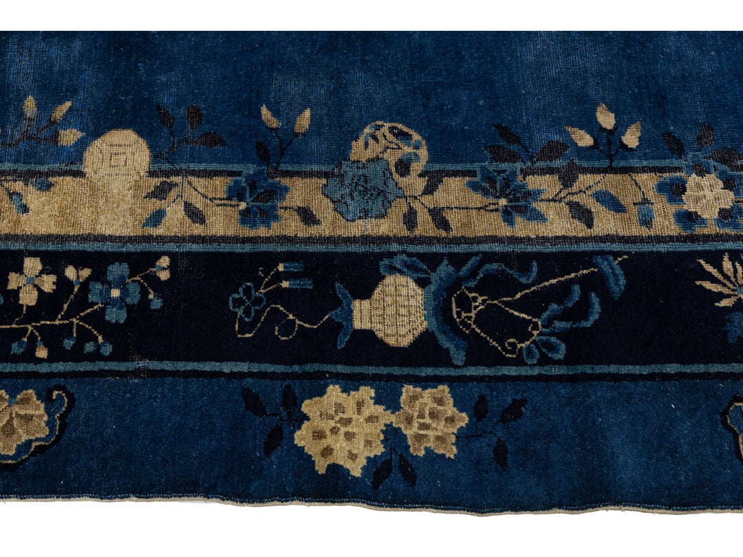 Antique Art Deco Chinese Rug 9 X 12