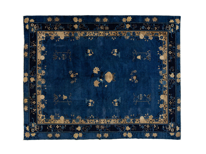 Antique Art Deco Chinese Rug 9 X 12