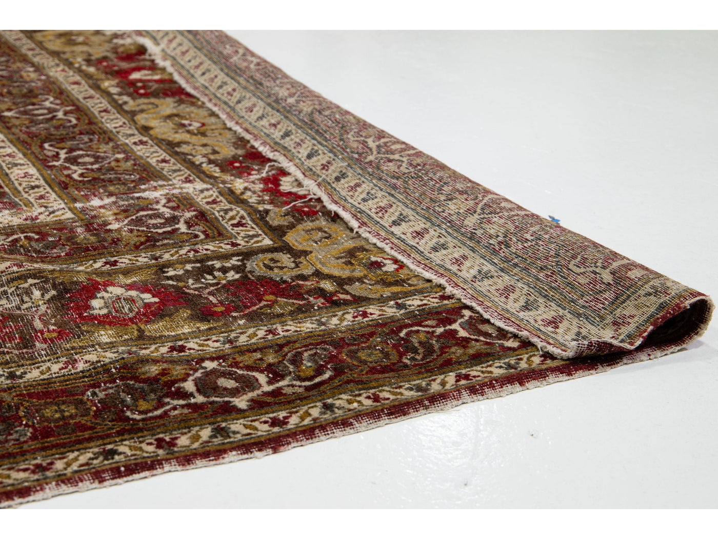 Antique Persian Mahal Wool Rug 12 X 16