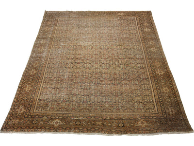 Antique Persian Tabriz Wool Rug 12 X 17