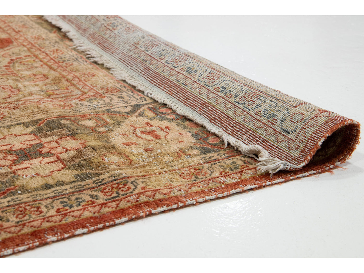 Antique Persian Mahal Wool Rug 11 X 13