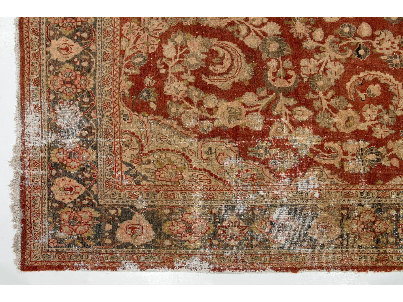 Antique Persian Mahal Wool Rug 11 X 13