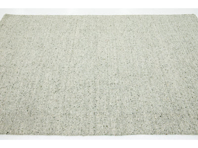 Modern Textured Wool Rug 5 X 8