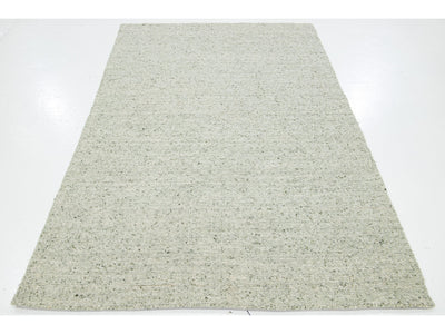 Modern Textured Wool Rug 5 X 8