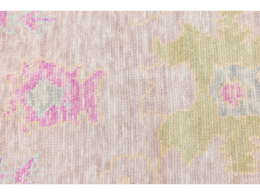 Modern Oushak Wool Rug 13 X 15