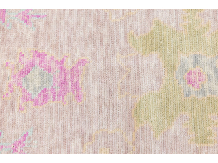 Modern Oushak Wool Rug 13 X 15