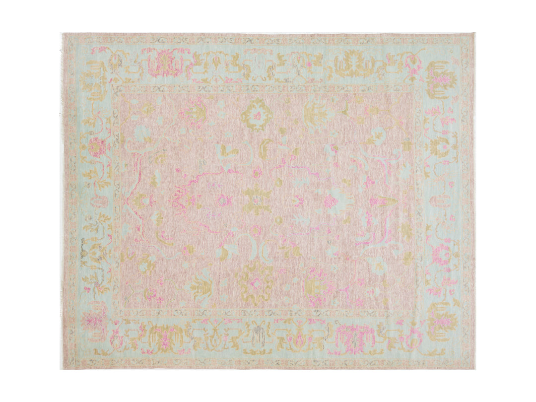 Modern Oushak Wool Rug 13 X 15