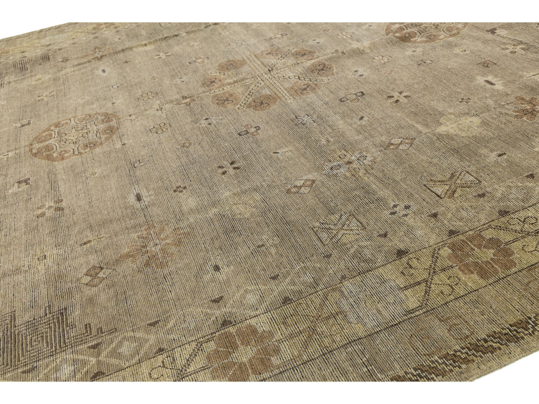 Modern Senneh Wool Rug 15 X 16