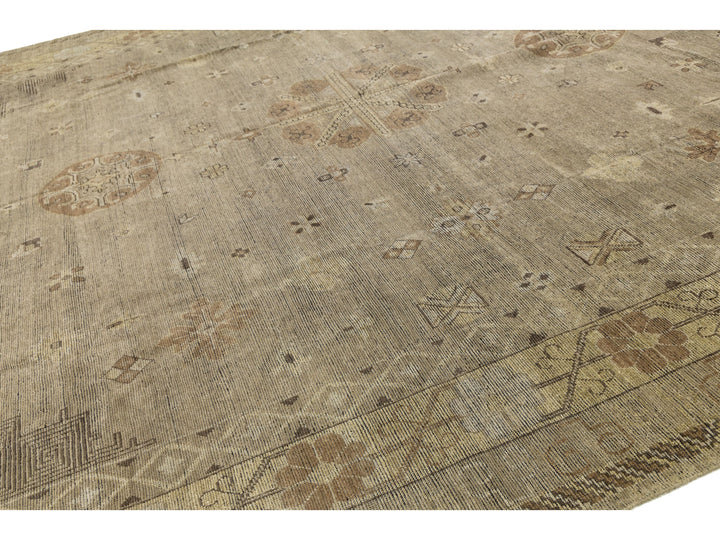 Modern Senneh Wool Rug 15 X 16