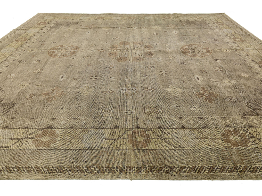 Modern Senneh Wool Rug 15 X 16