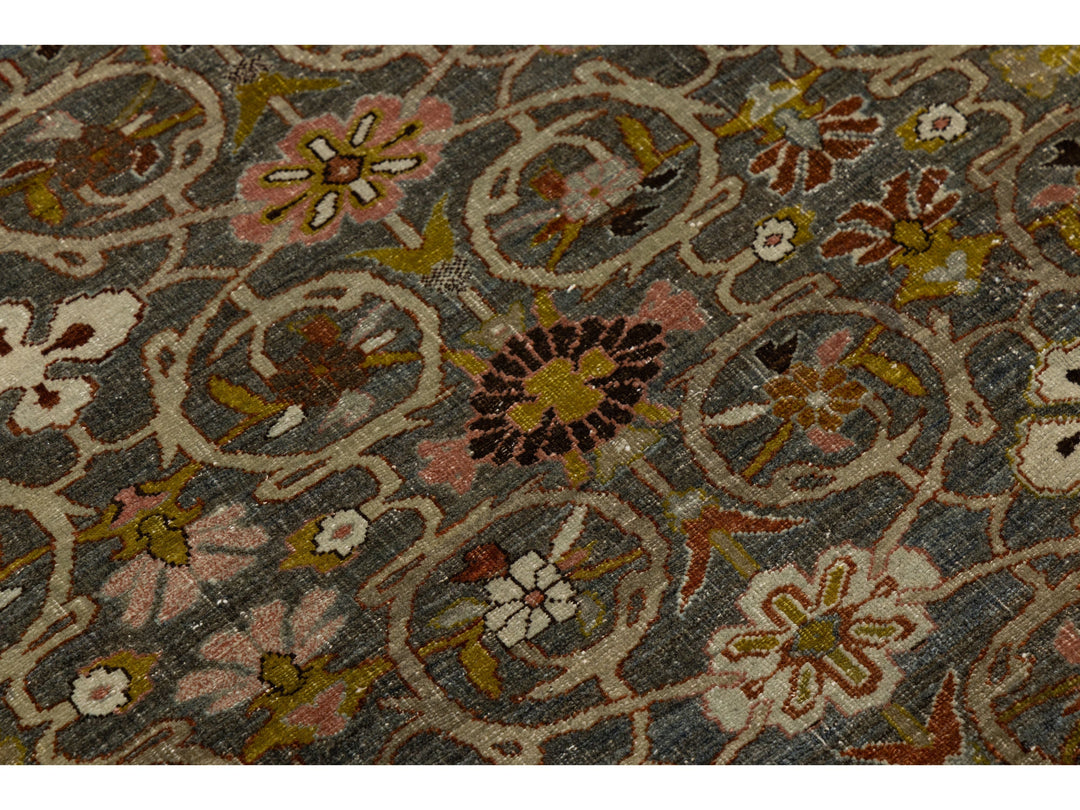 Antique Bidjar Wool Rug 12 X 15