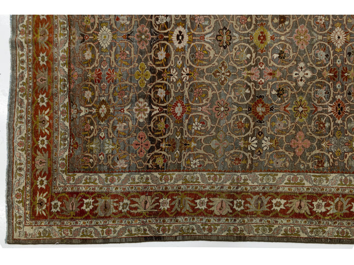 Antique Bidjar Wool Rug 12 X 15