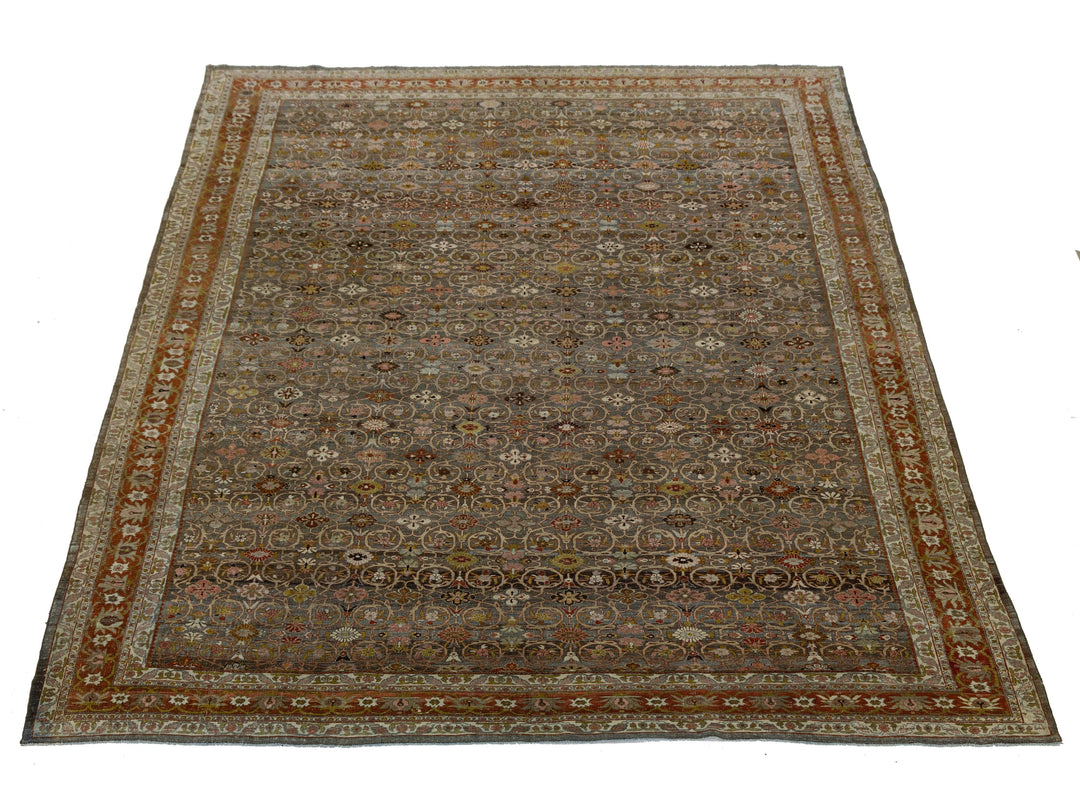 Antique Bidjar Wool Rug 12 X 15