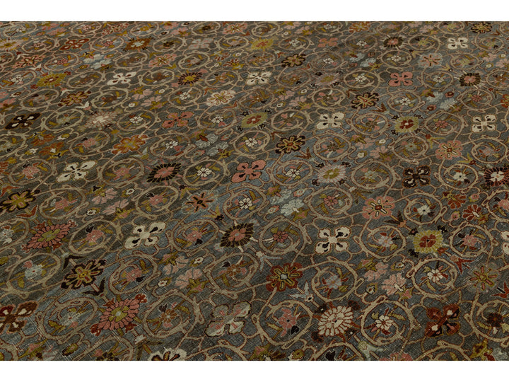 Antique Bidjar Wool Rug 12 X 15