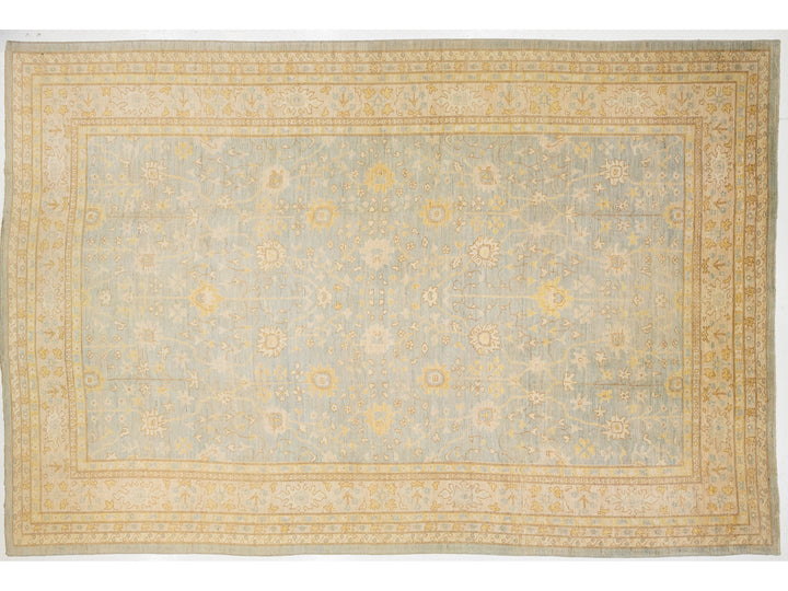 Modern Oushak Wool Rug 15 X 23