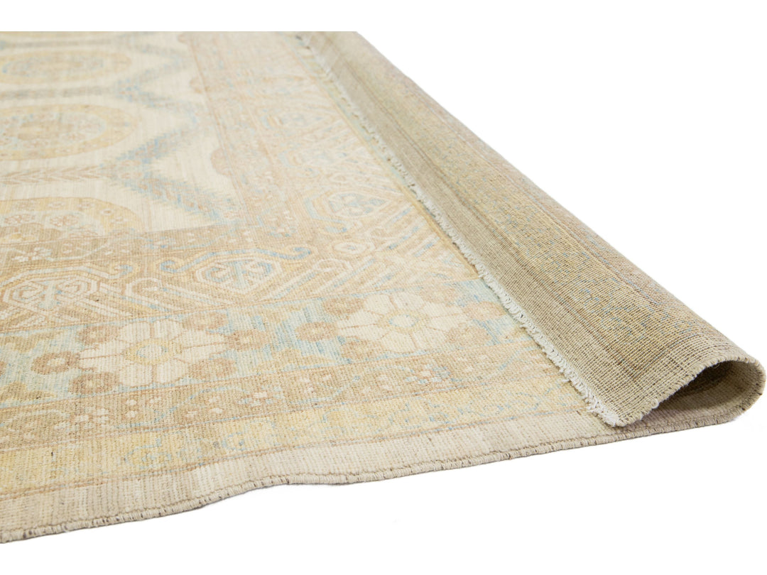 Modern Khotan Wool Rug 9 X 12