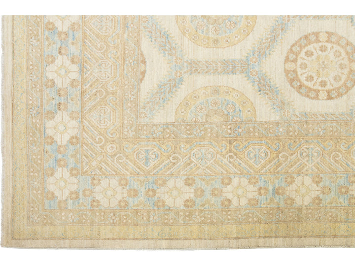 Modern Khotan Wool Rug 9 X 12