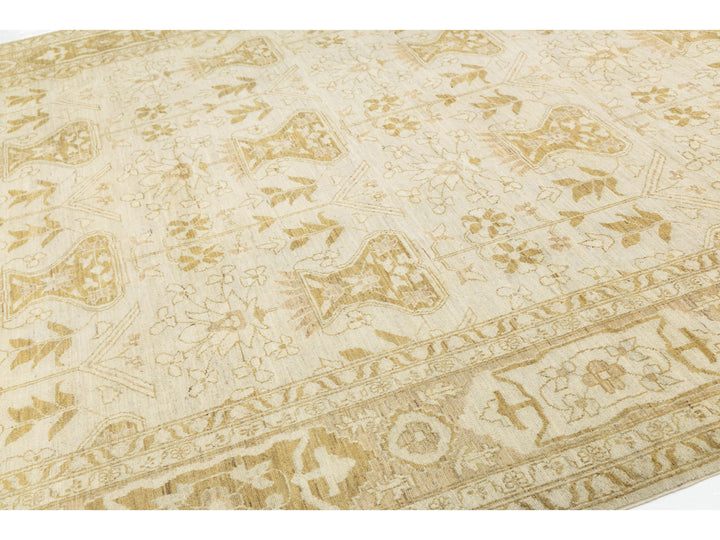 Modern Oushak Wool Rug 10 X 14