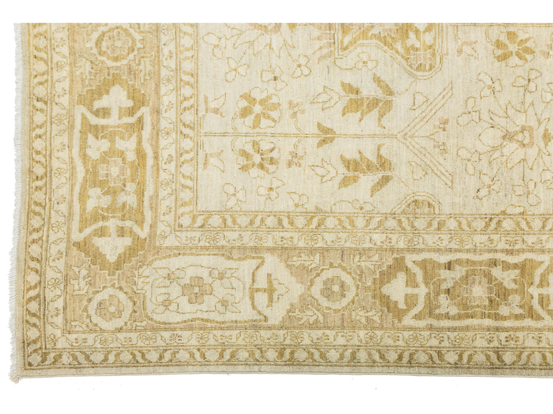 Modern Oushak Wool Rug 10 X 14