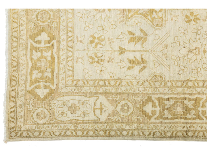 Modern Oushak Wool Rug 10 X 14