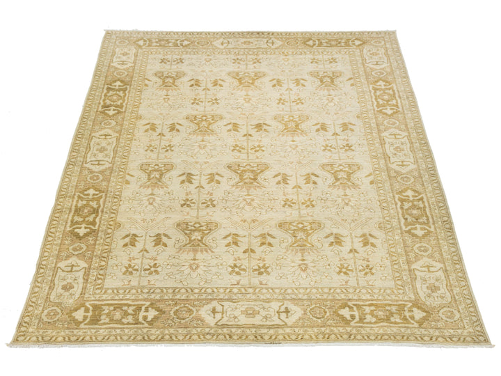 Modern Oushak Wool Rug 10 X 14