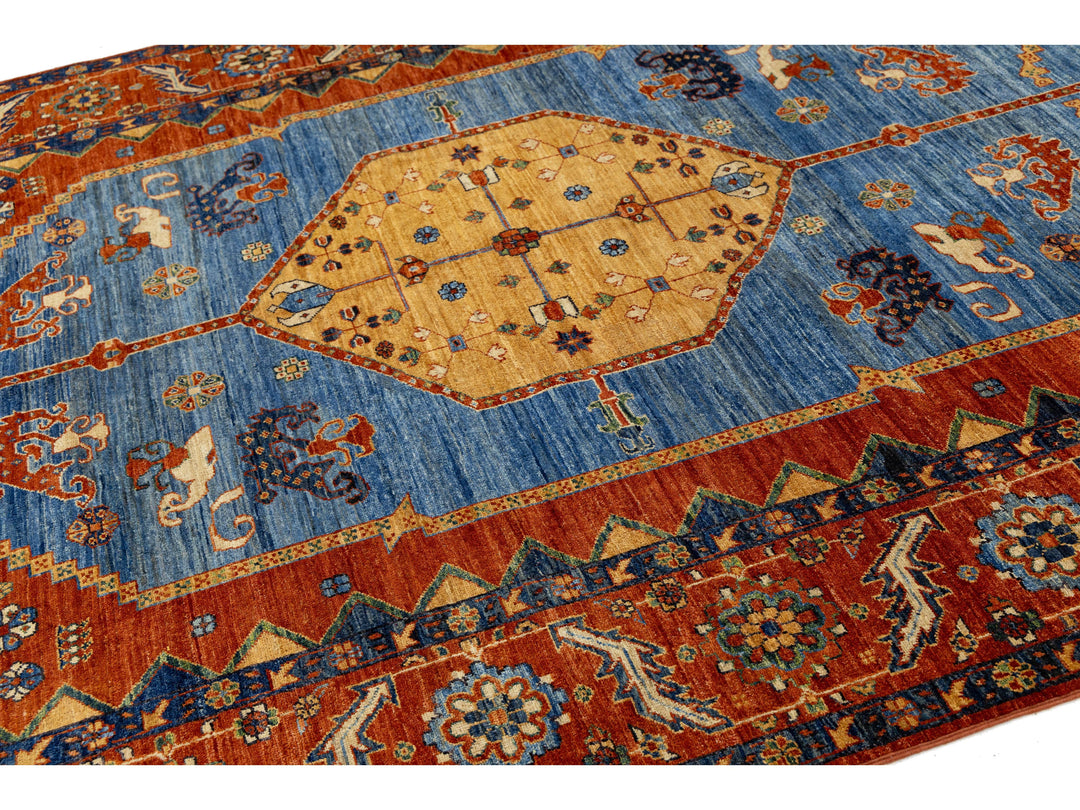 Modern Serapi Wool Rug 7 X 14