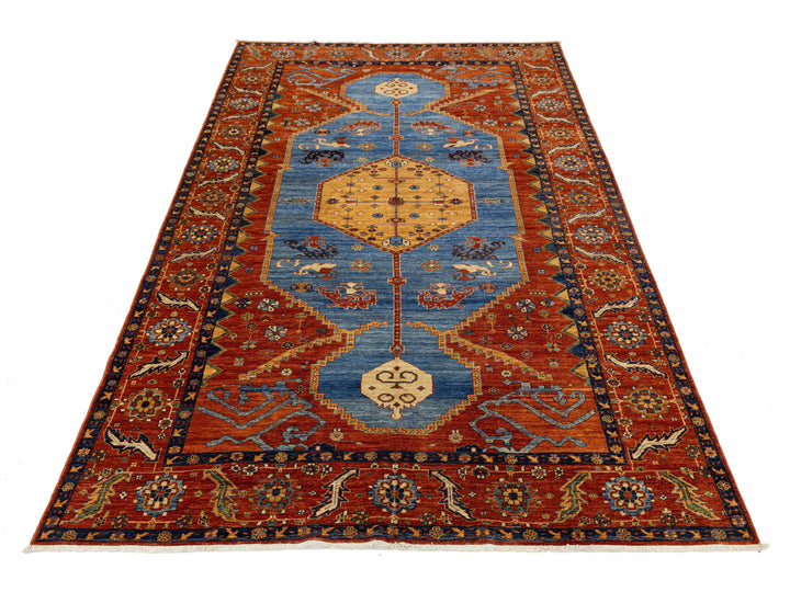 Modern Serapi Wool Rug 7 X 14