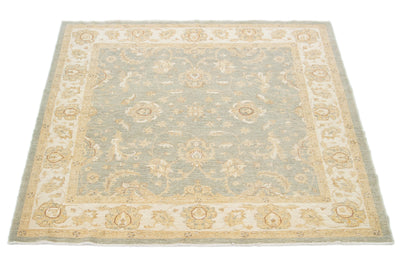 Modern Oushak Square Wool Rug 8 X 8