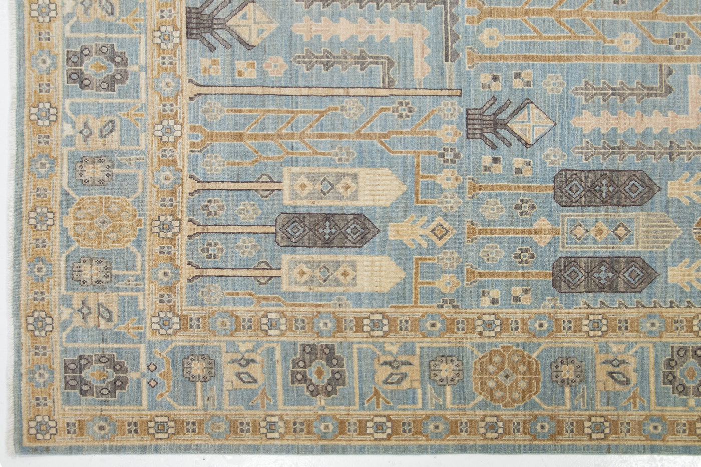 Modern Khotan Wool Rug 9 X 12