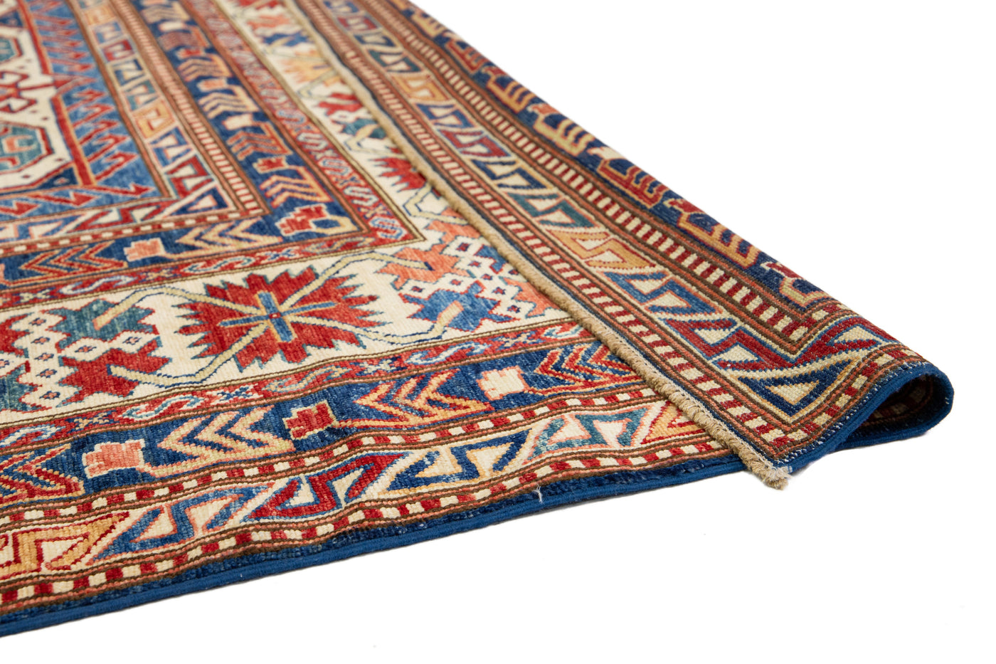 Modern Kazak Wool Rug 6 X 8