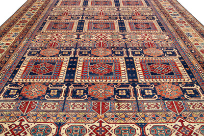 Modern Kazak Wool Rug 6 X 8