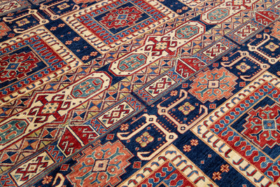 Modern Kazak Wool Rug 6 X 8