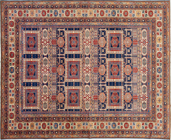Modern Kazak Wool Rug 6 X 8