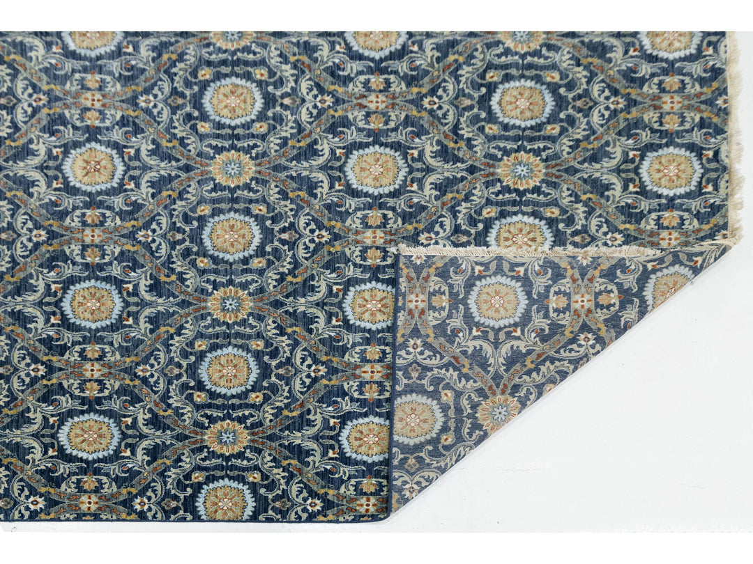 Modern Ikat Wool Rug 13 X 20