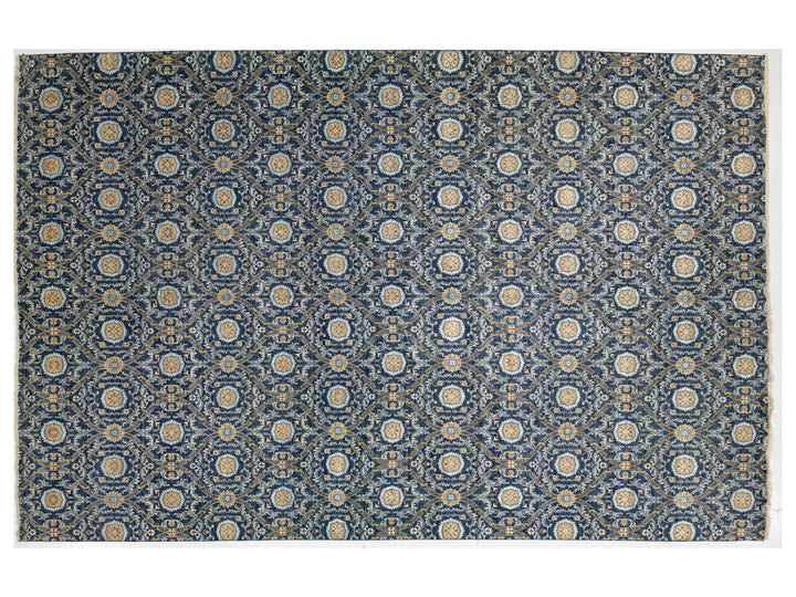 Modern Ikat Wool Rug 13 X 20